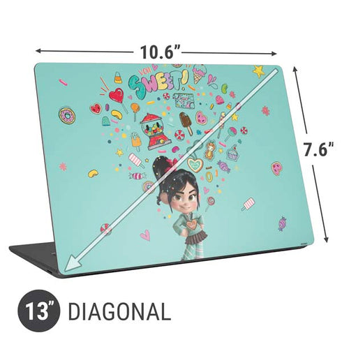 Disney Wreck-it Ralph Vanellope Sugar Icons Universal Laptop 13in (10.6 x 7.6in) Skin